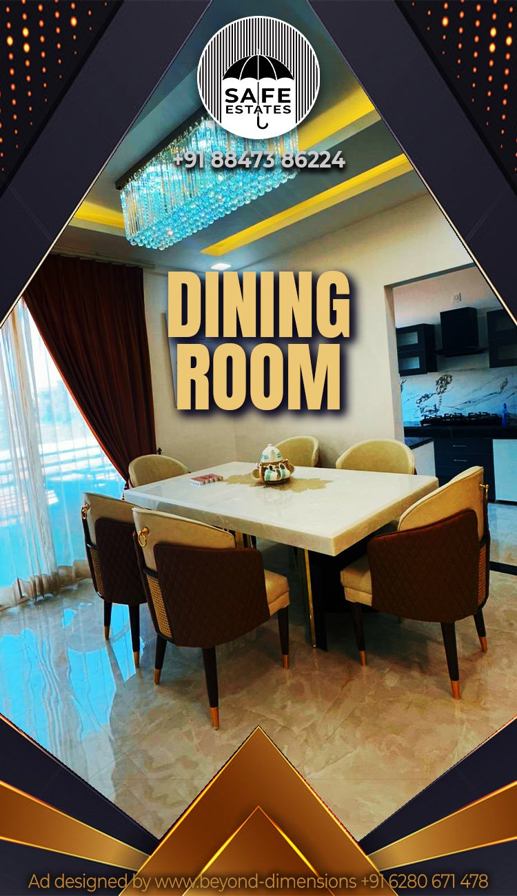 Spacious Drawing and Dining Room; Furnished and Unfurnished Options available; Large windows for outside view