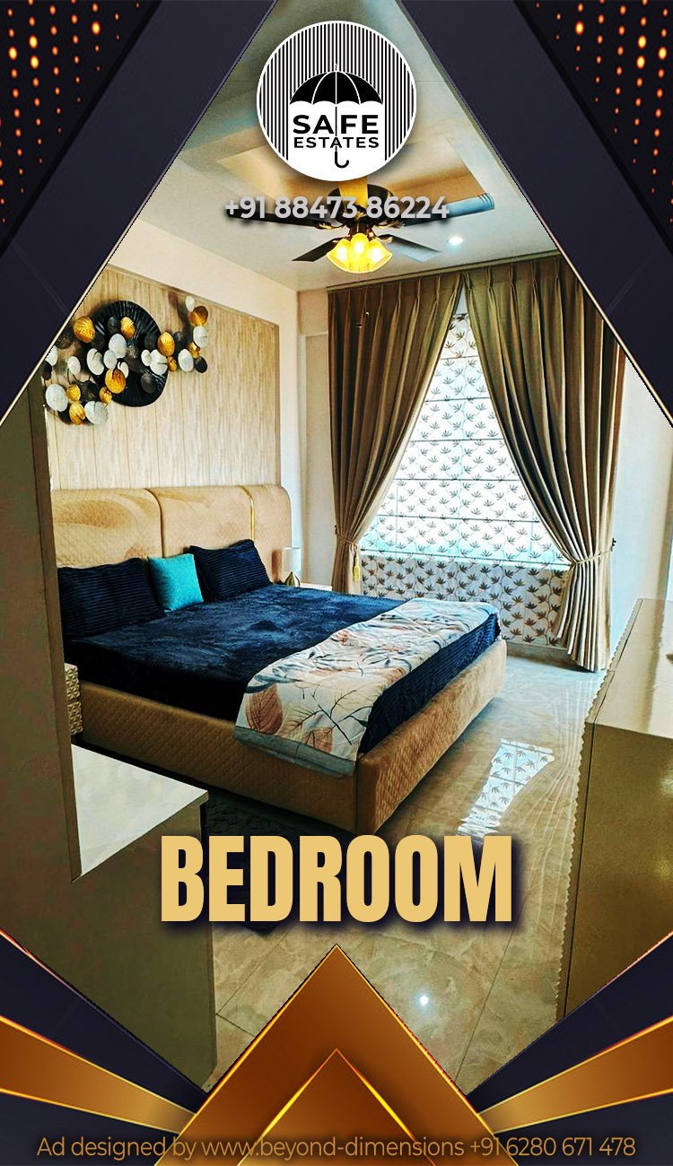 Spacious Bedroom; Large Windows for outer view.