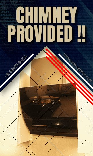 Chimney Included; Spacious Kitchen; Modular Kitchen;