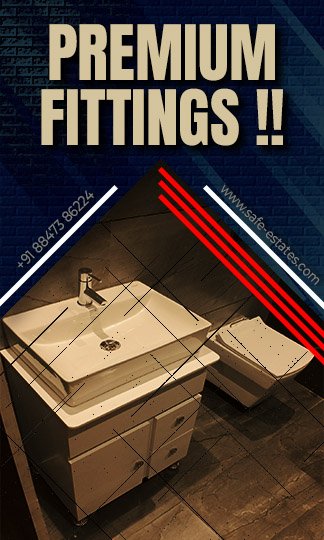 Modern Washrooms; Modern Bathroom; Premium Fittings; Ant Skid Tiles