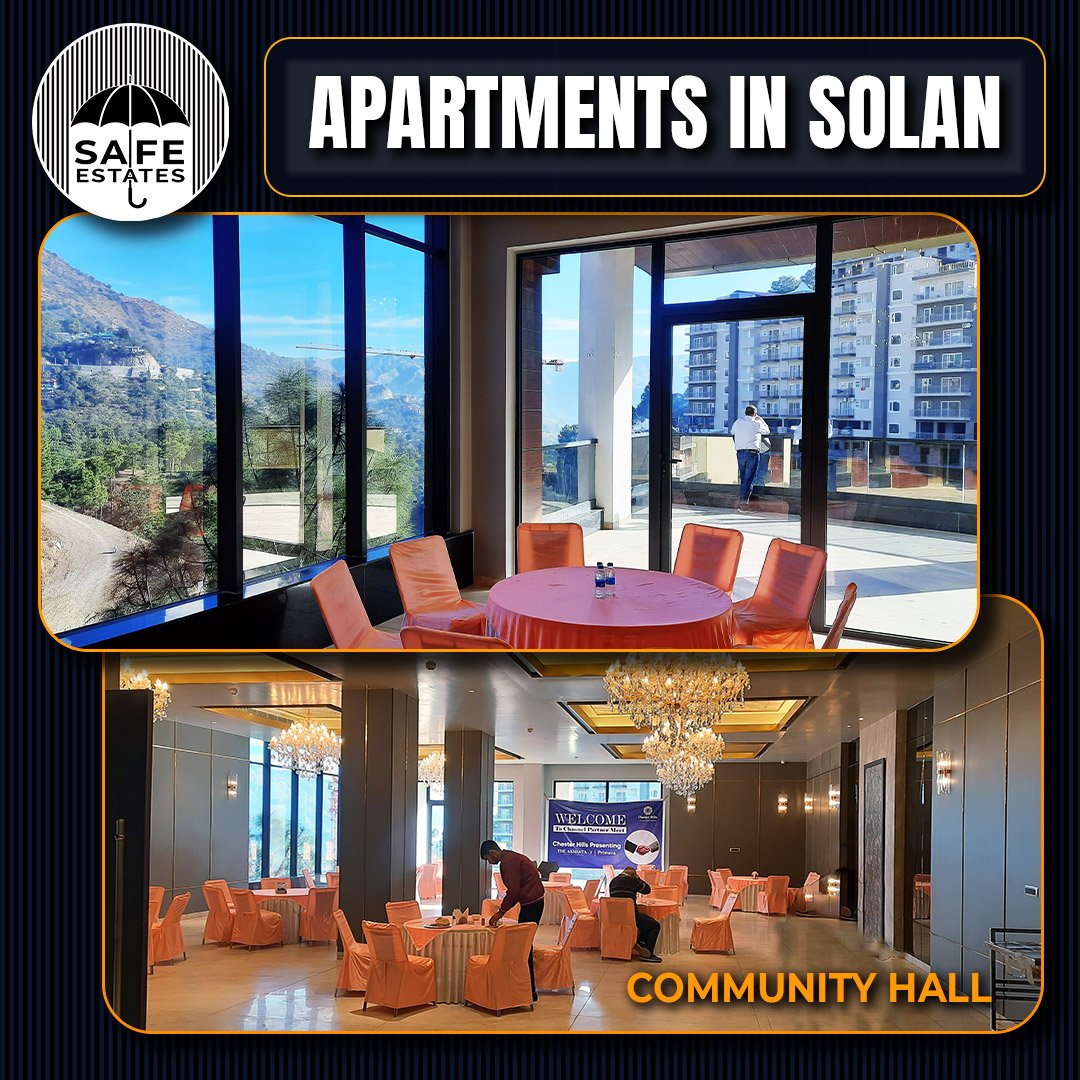 Solan; Himachali; Community Hall in Solan; Apartments in solan; view from the commuity hall;