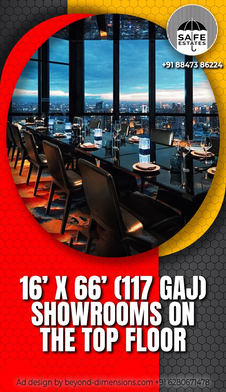 16'x66' Showrooms; On Top Floor;