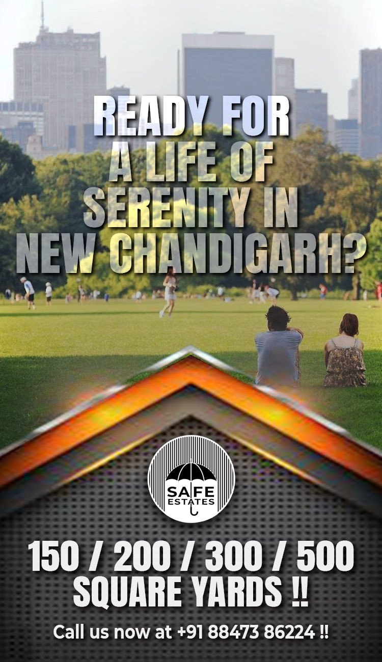 150 Gaj Plots; 200 Gaj Plots; 300 Gaj Plots; 500 gaj Plots; New Chandigarh; Serenity
