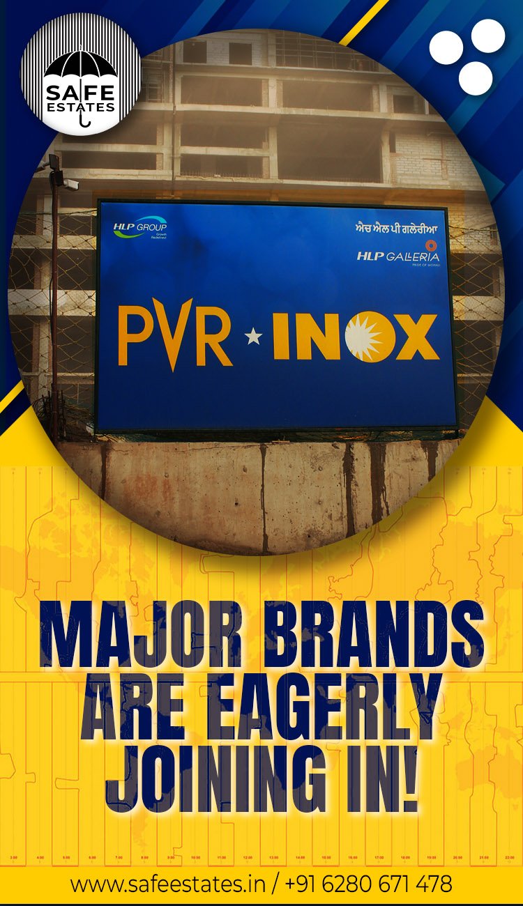 Pre leased options; PVR Inox; Multiplex; Major Brands;