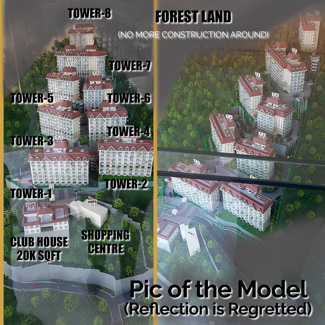 Model; apartments in Kasauli; 