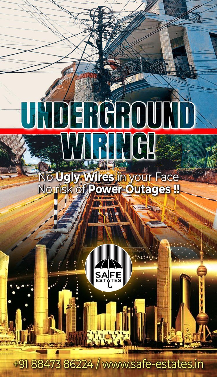 this project has underground wiring and thus prevents power outages,