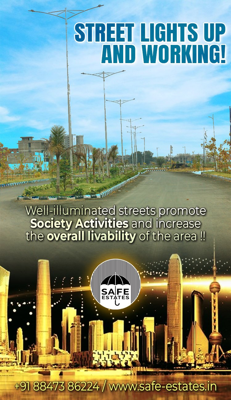 Street lights are up and working, project is complete,