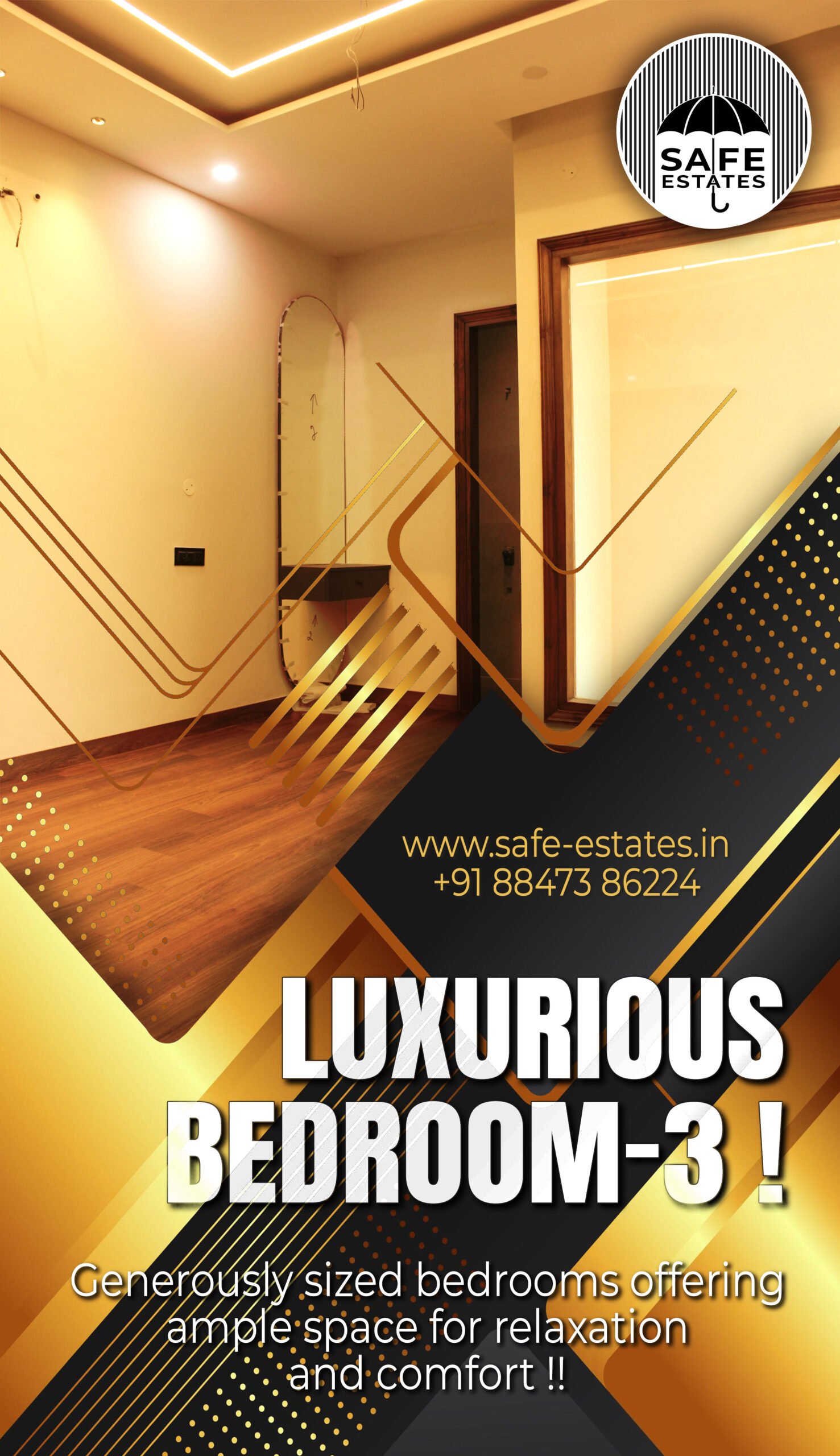 5 bhk house; in mohali; large bedroom; relax; comfort;