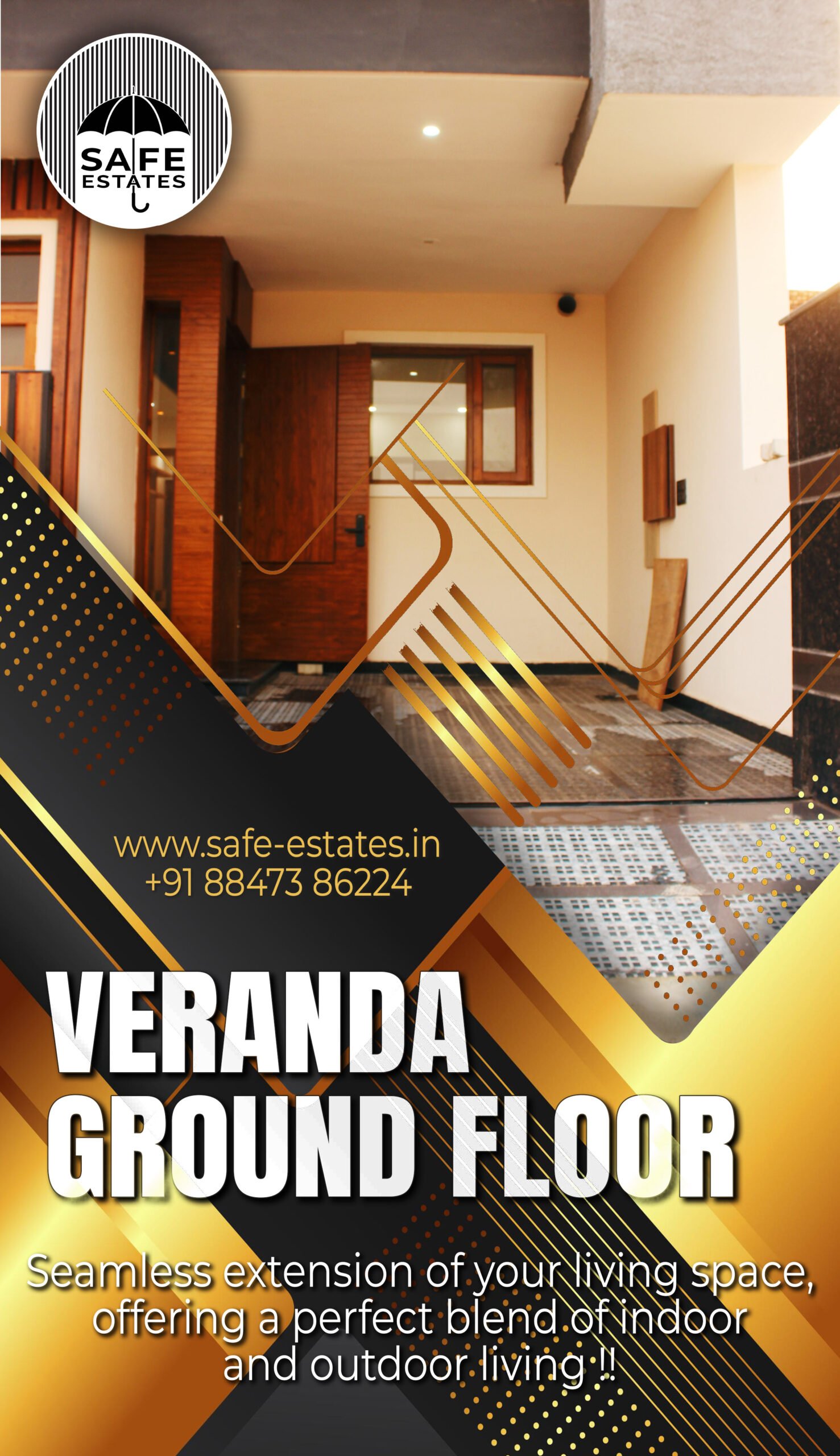 outer veranda; porch area; inner parking; 