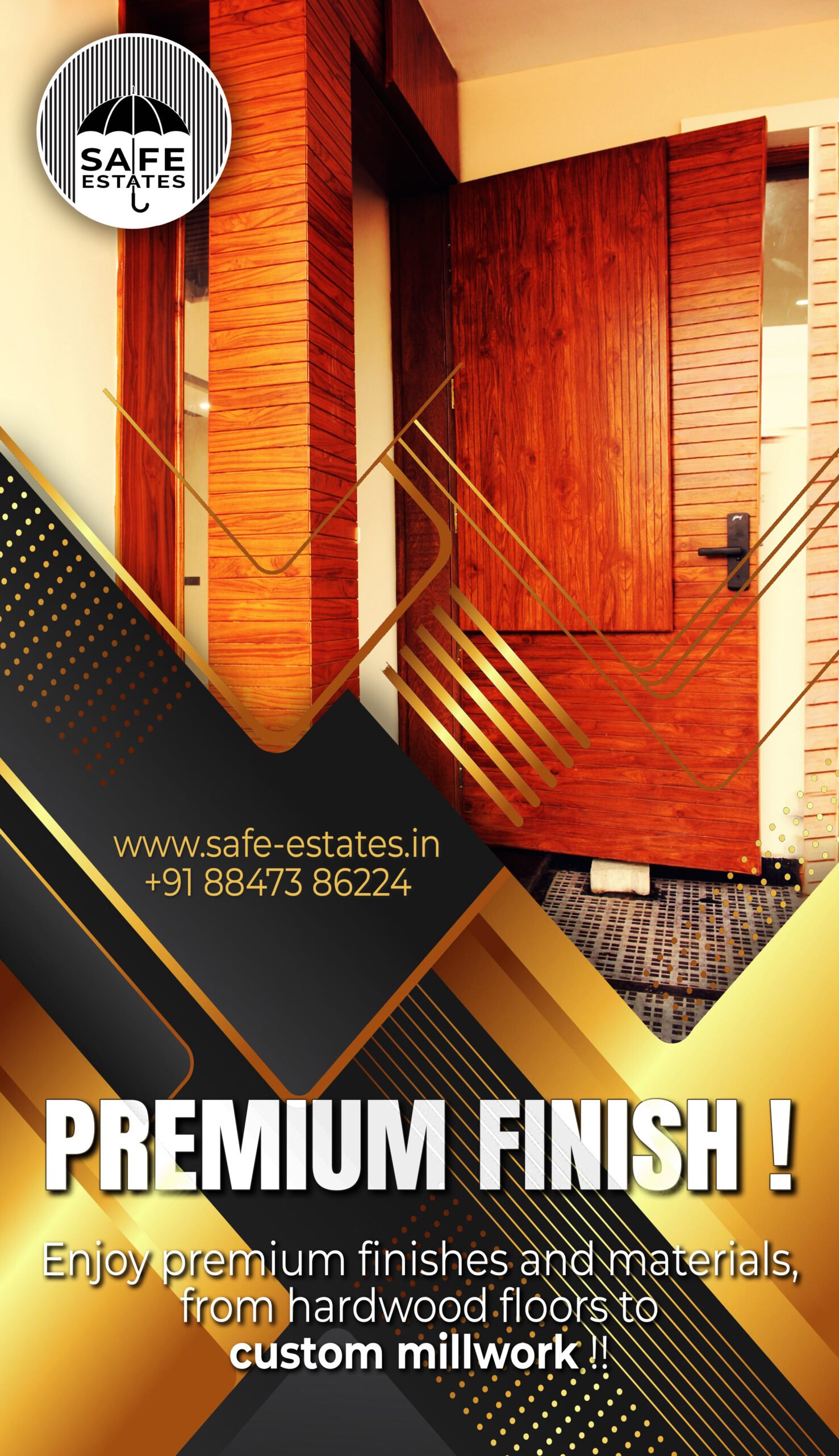 premium finsh; good quality fittings; excellent woodwork; custom woodwork;