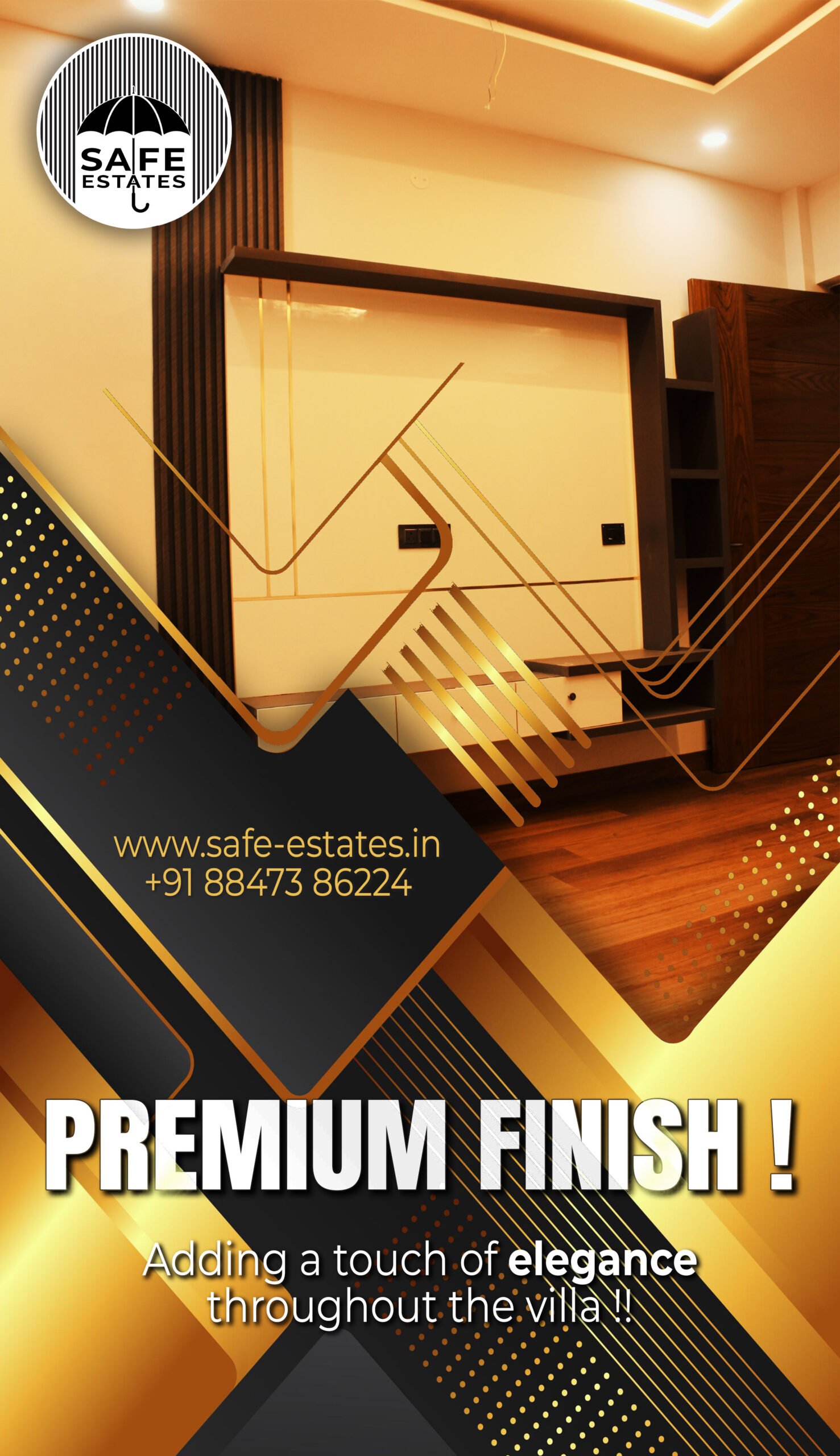 premium finish; premium fittings; top class woodwork; 