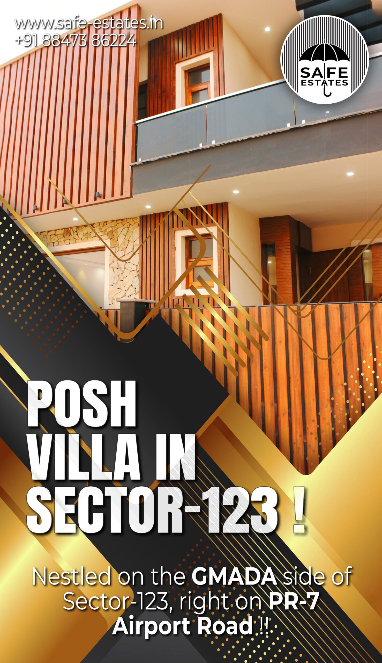 posh villa, kothi, in mohali;