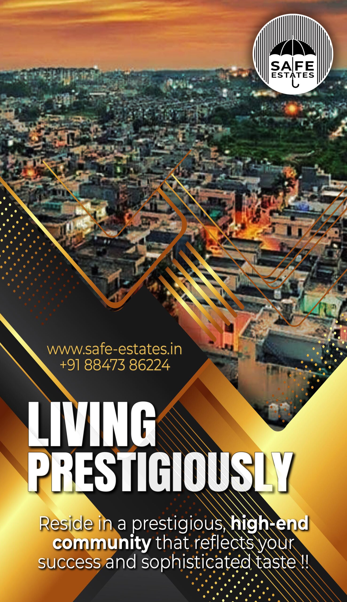 prestige; prestigious; live life king size; high end kothi; top end villa; posh community; sophisticated; 