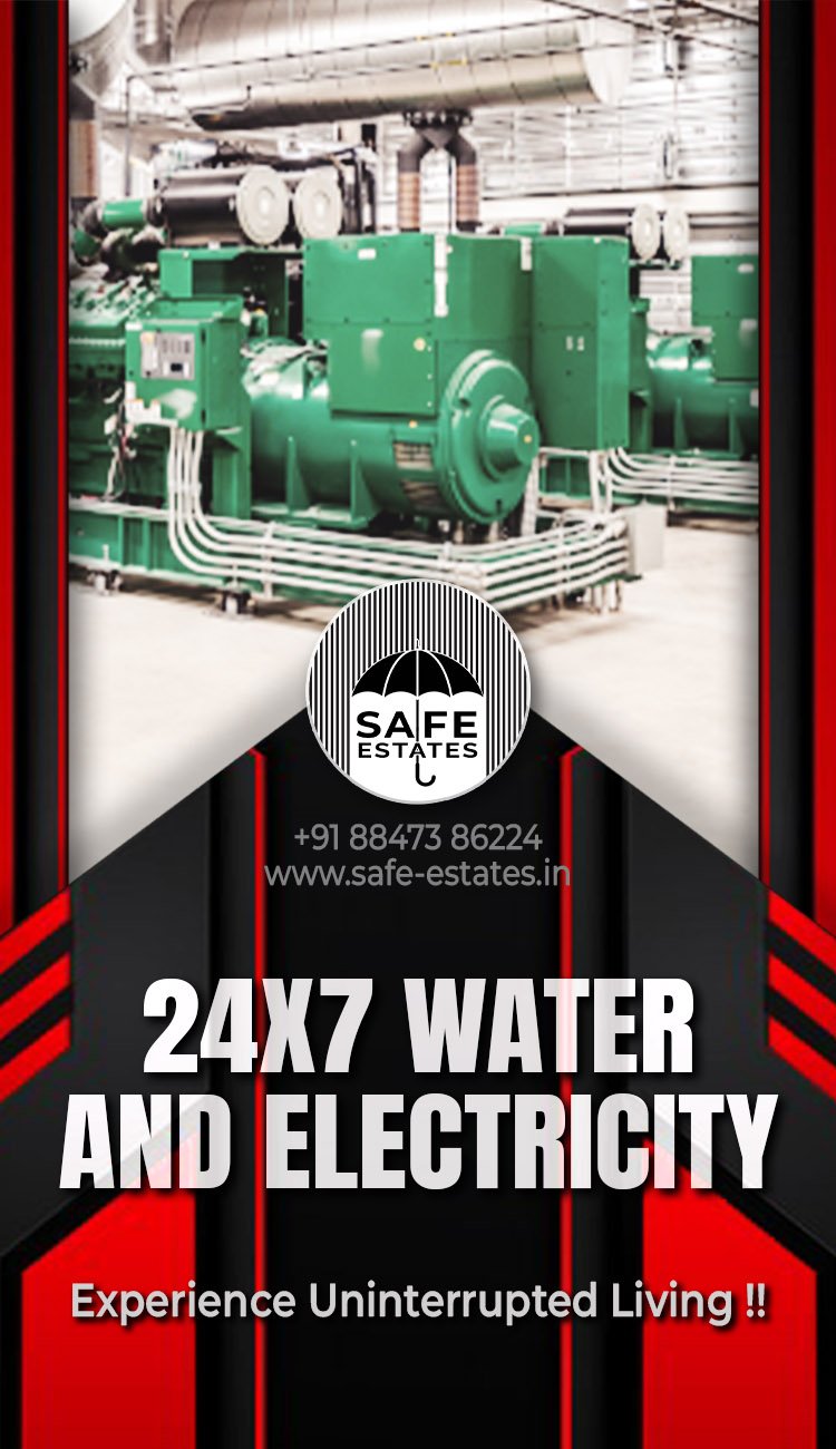 24x7 Water; 24x7 Electricity;  Water; Electricity; Backup; 