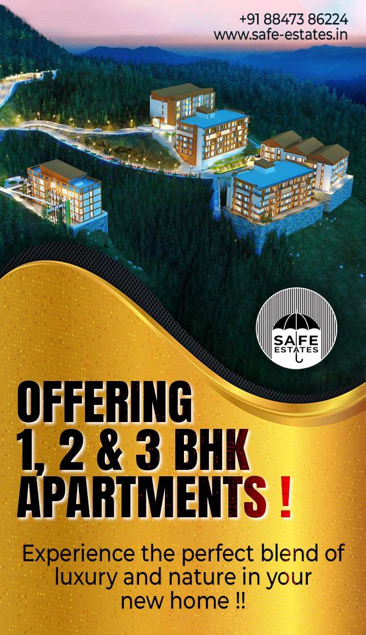 1bhk, 2bhk, 3bhk, aprtments in shimla, kufri,