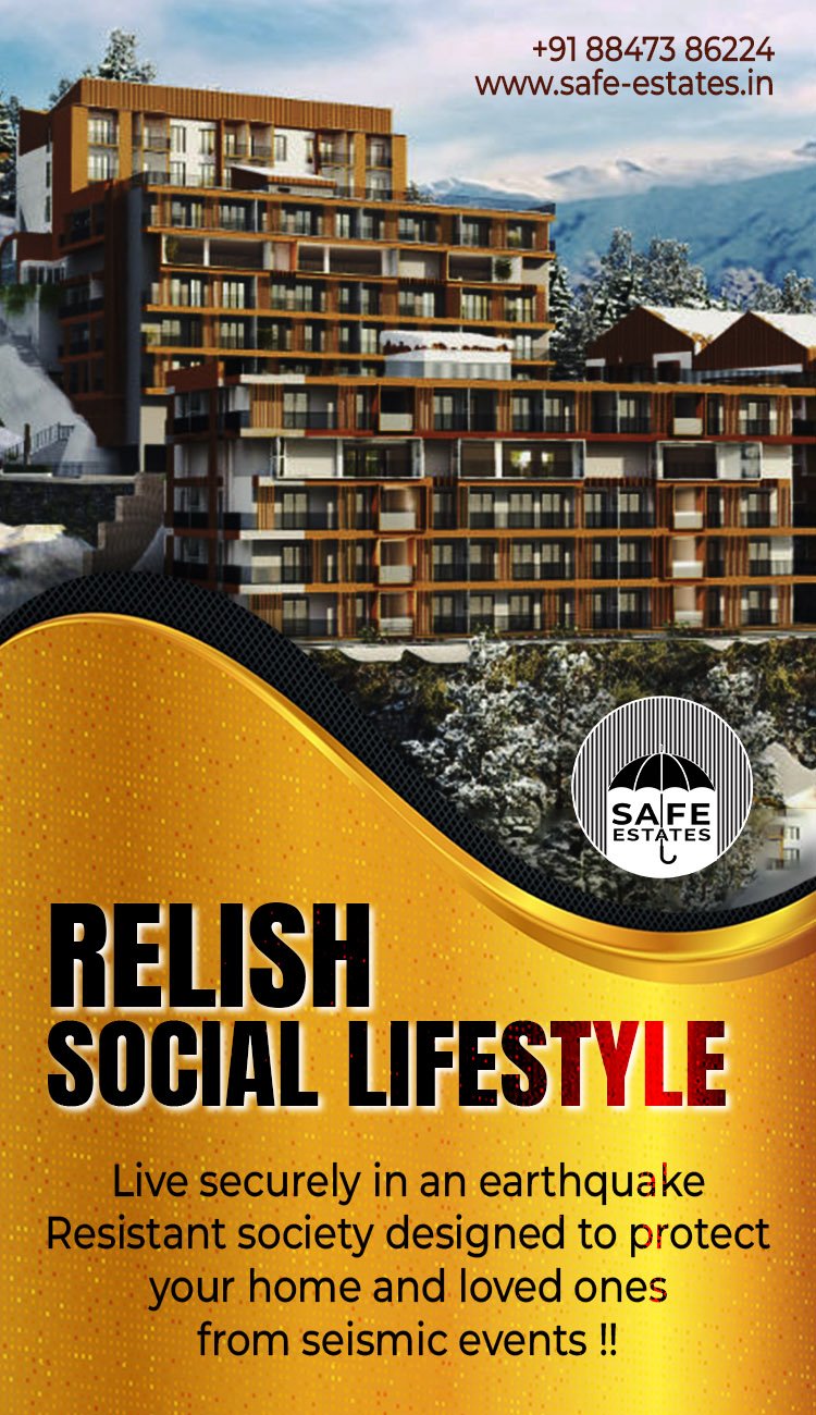Have a Social Life; Enjoy Retirement, Earthwuake resistant flats, live the 
