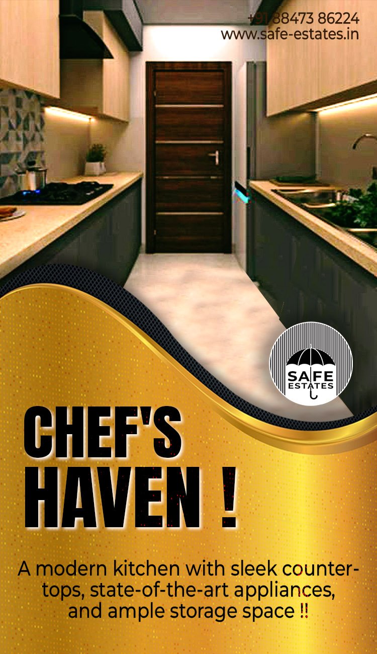 Chef's Haven, beautiful kitchen, modular kitchen, spacious kitchen, storage space, modern appliances
