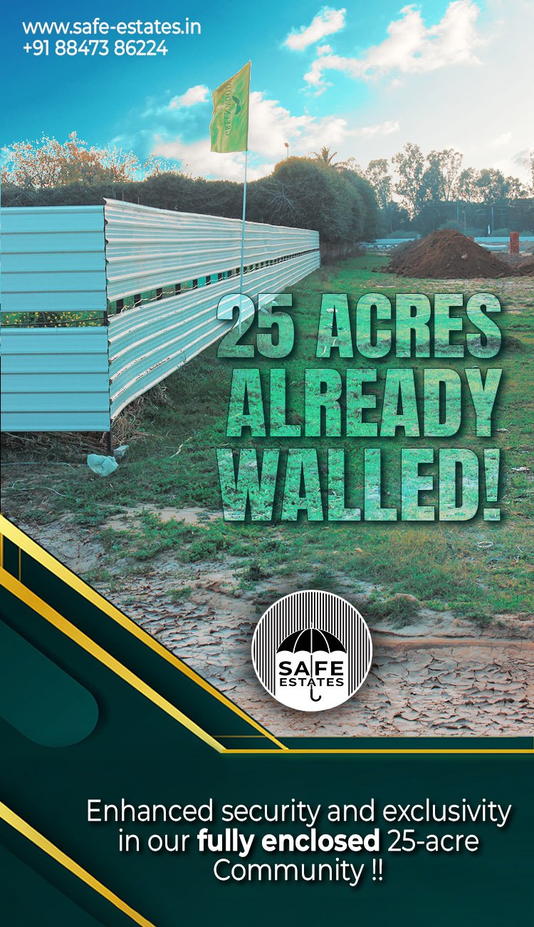 25 acres of walled area, i need a walled society in chandigarh,