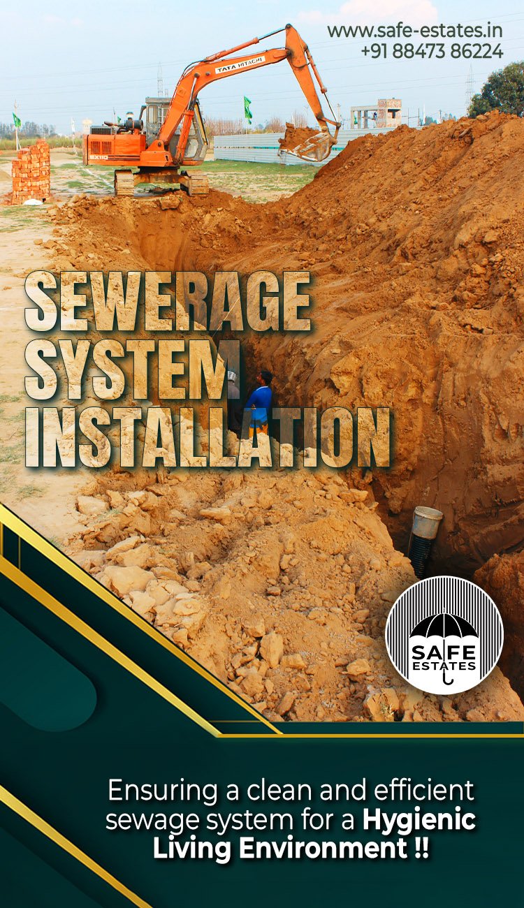Well laid sewerage system, sewrage already laid down, nearing possession,