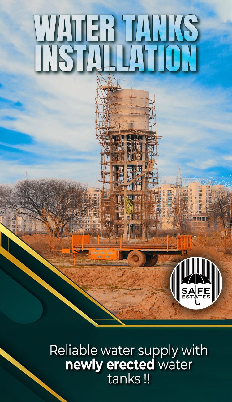 Water Tanks already installed, 