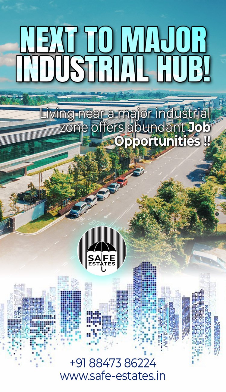 next to major industrial hub; access to abundant job opportunities,