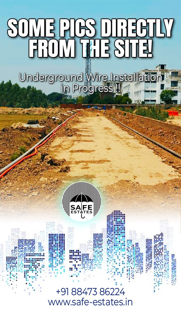 underground wiring is being installed,