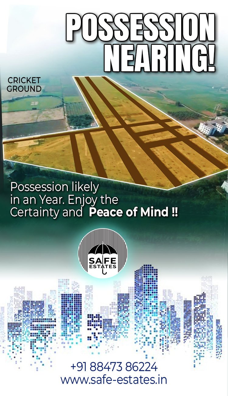 possession likely in an year, work is almost complete in the township