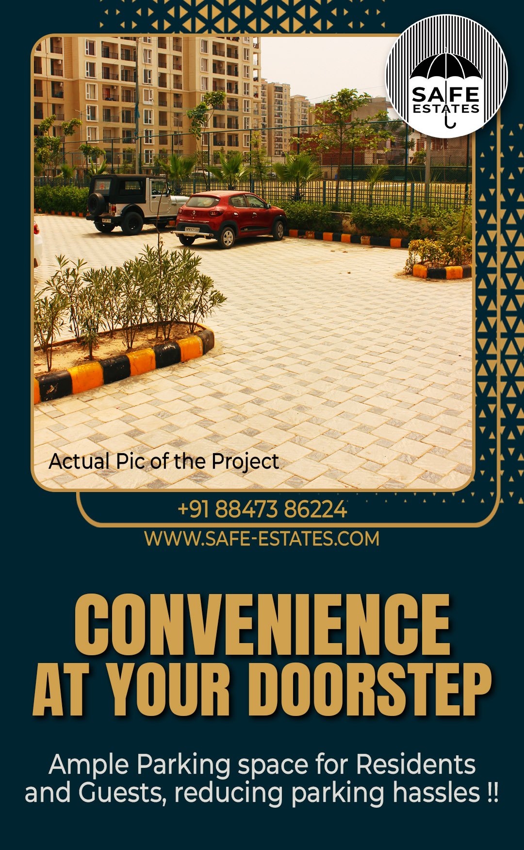 Ample Parking for REsidents; Parking for Guests; No Parking Hassles;