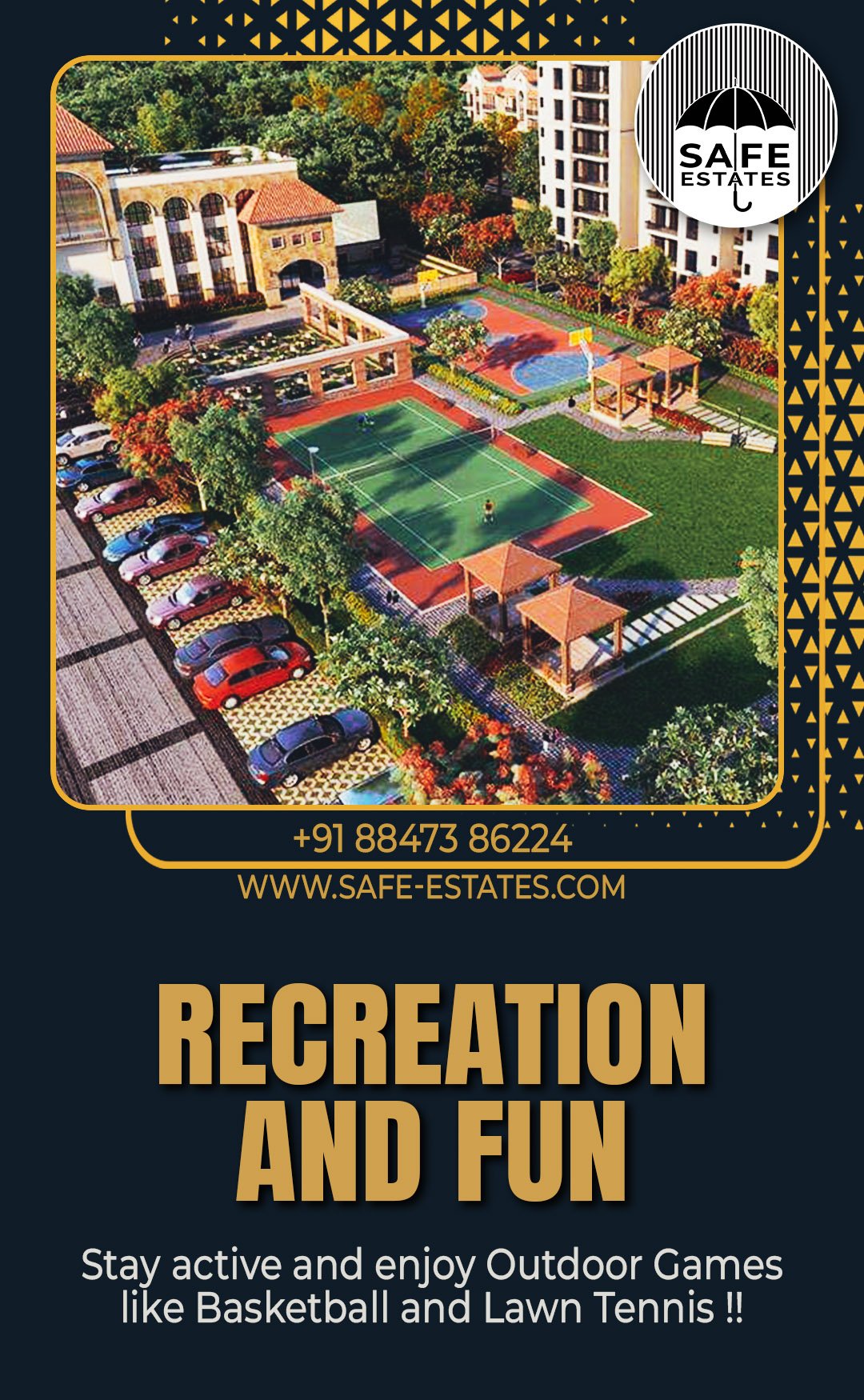 Recreation; Fun; Outdoor Games; Basketball; Tennis; in Society;