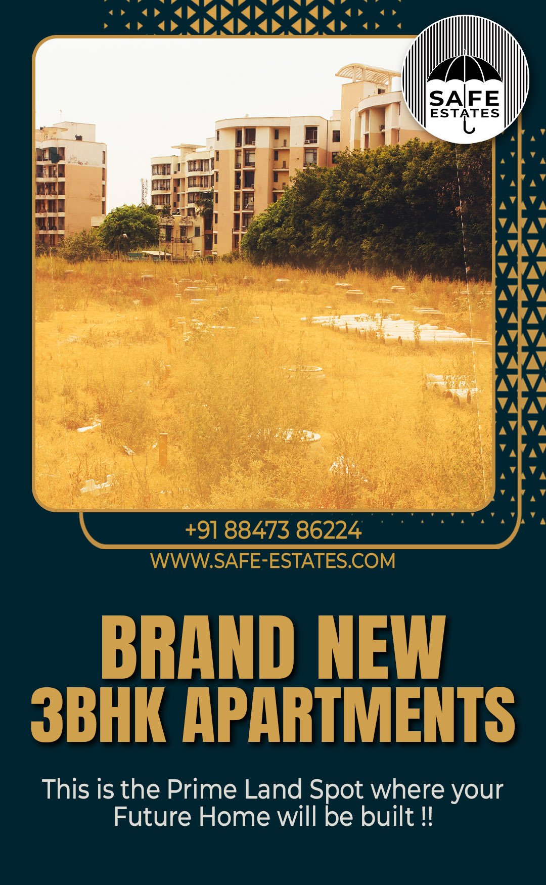 New 3BHK apartments; Pre Launch Flats; Prime Land Spot; Future Home;