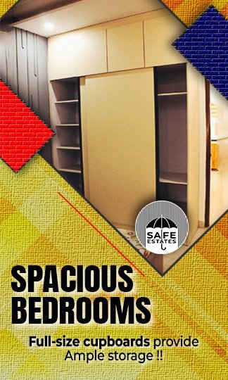 Full Cupboards; Storage Space in Bedroom;