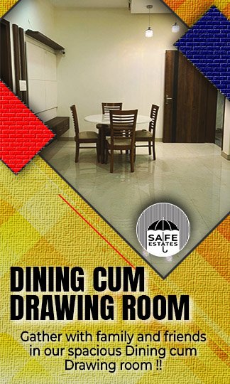 Dining cum Drawing Room; Spacious Drawing Room; 