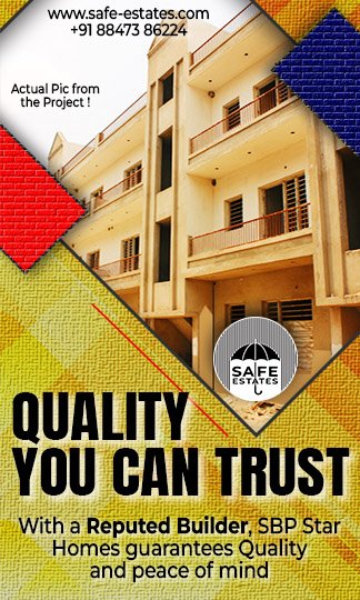 Reputed Builder; Quality Construction; Peace of Mind; 