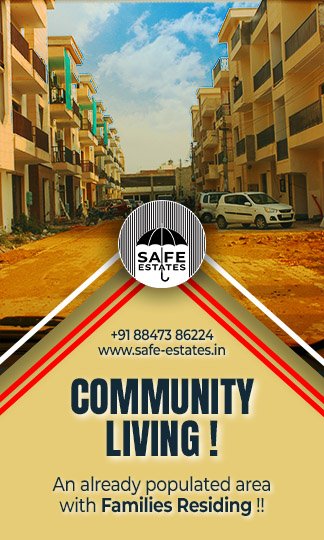 community living; families residing; already populated; 