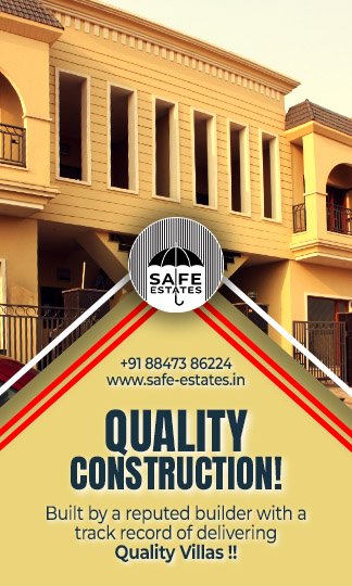 quality construction; well built; quality villas; reputed builder; track record;