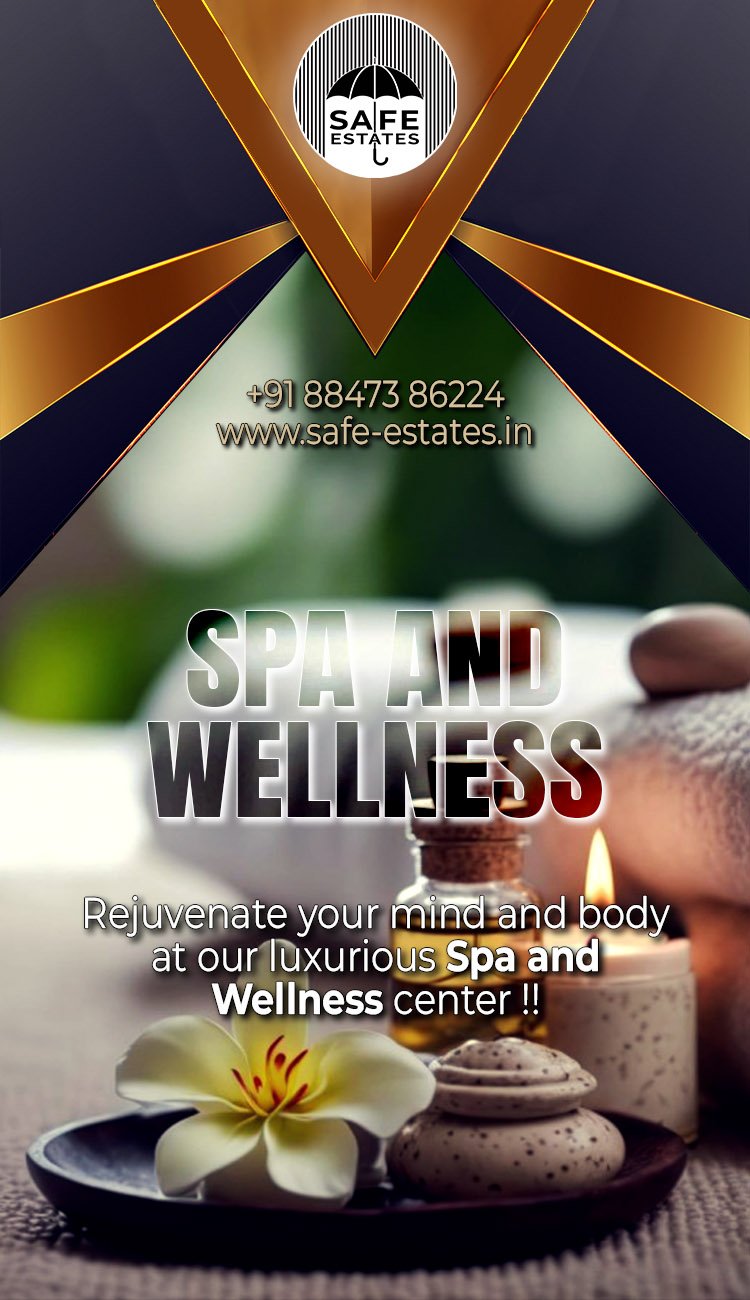 Spa and wellness centre in the society, a residential with Spa and wellness inside,