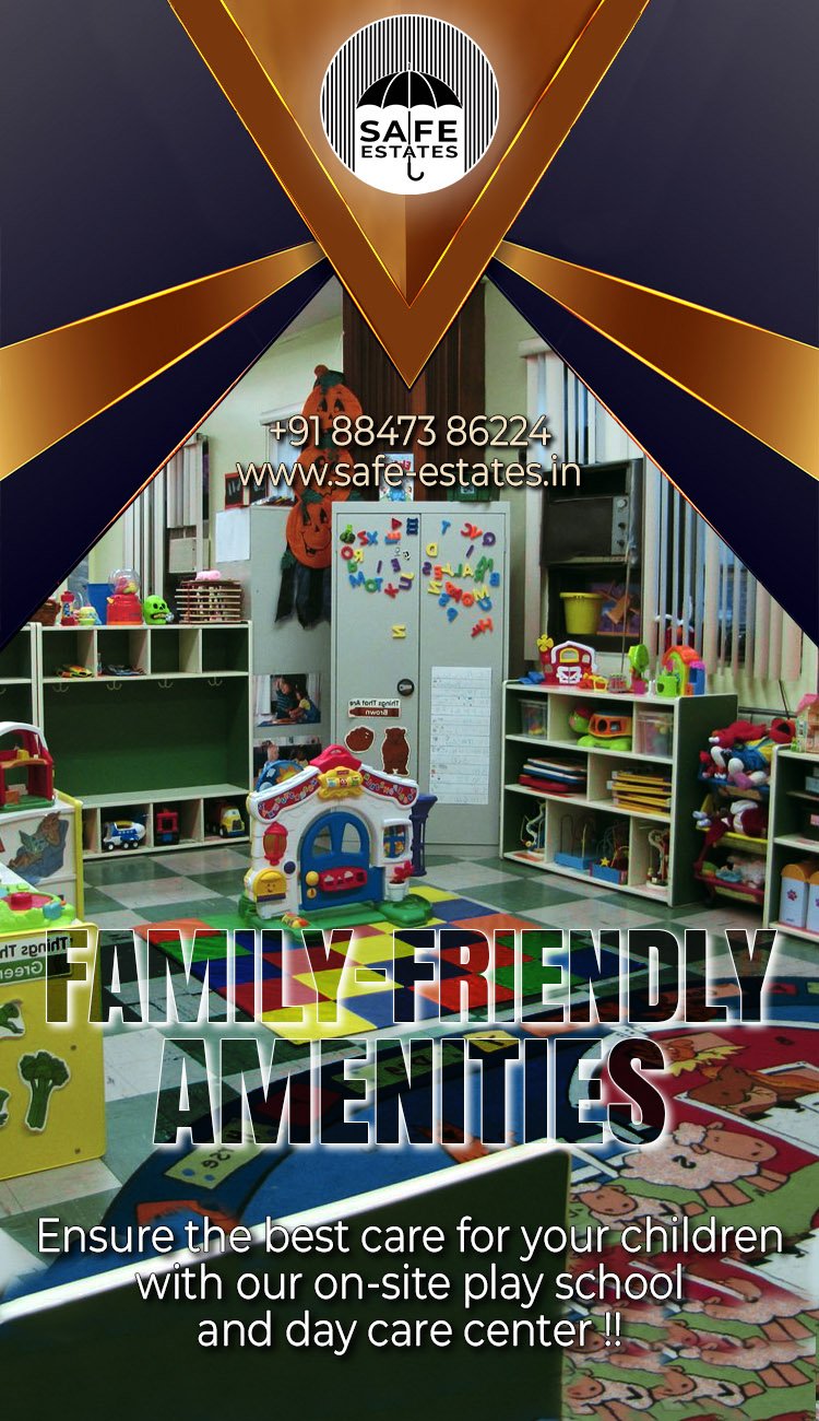 a family friendly society, day care school in the society, play school in the society,,
