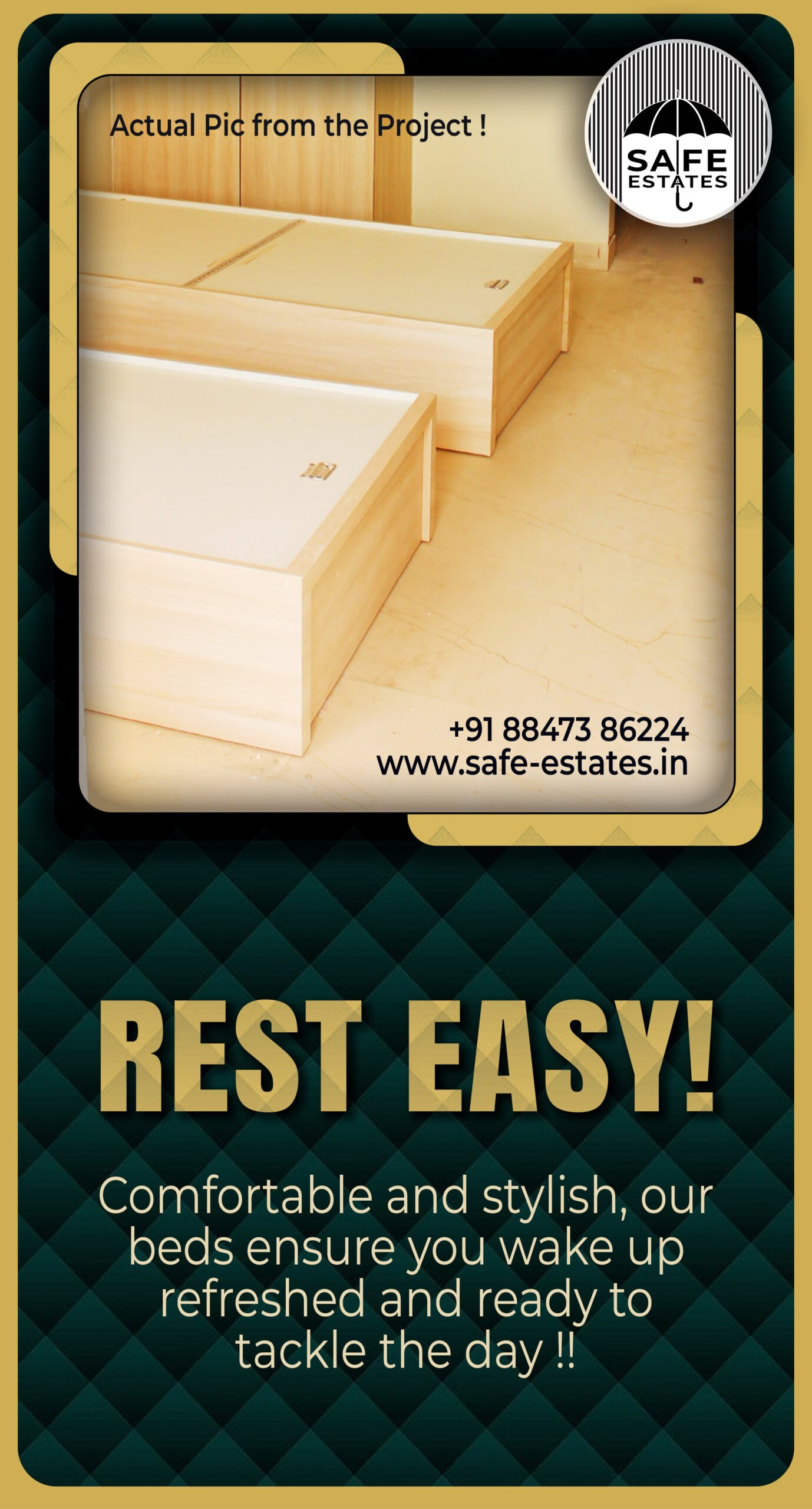 Beds Provided; with Studio Apartments; Wake Up Refreshed; 