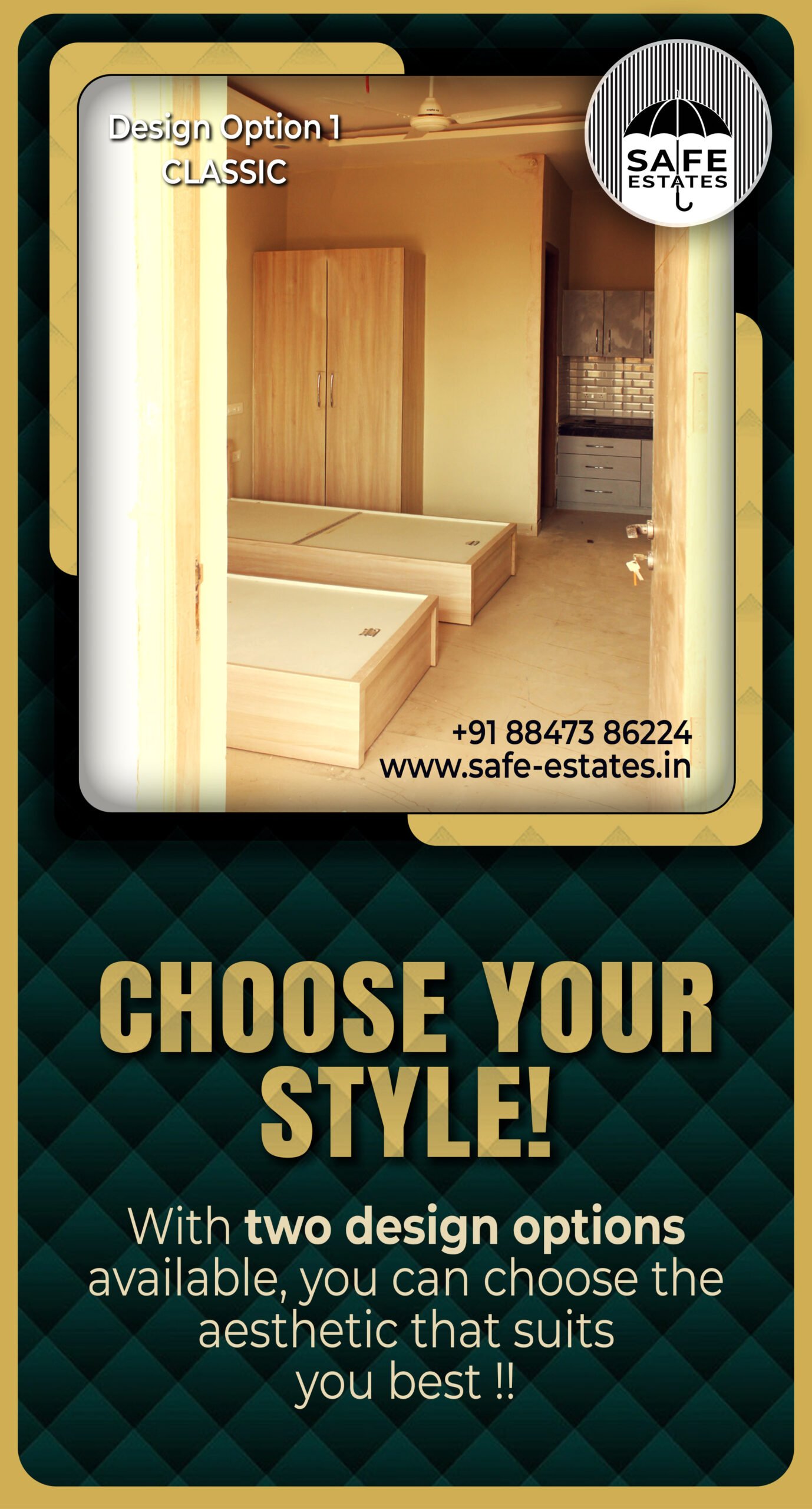 Multiple Design Options; Modern and Classic; 