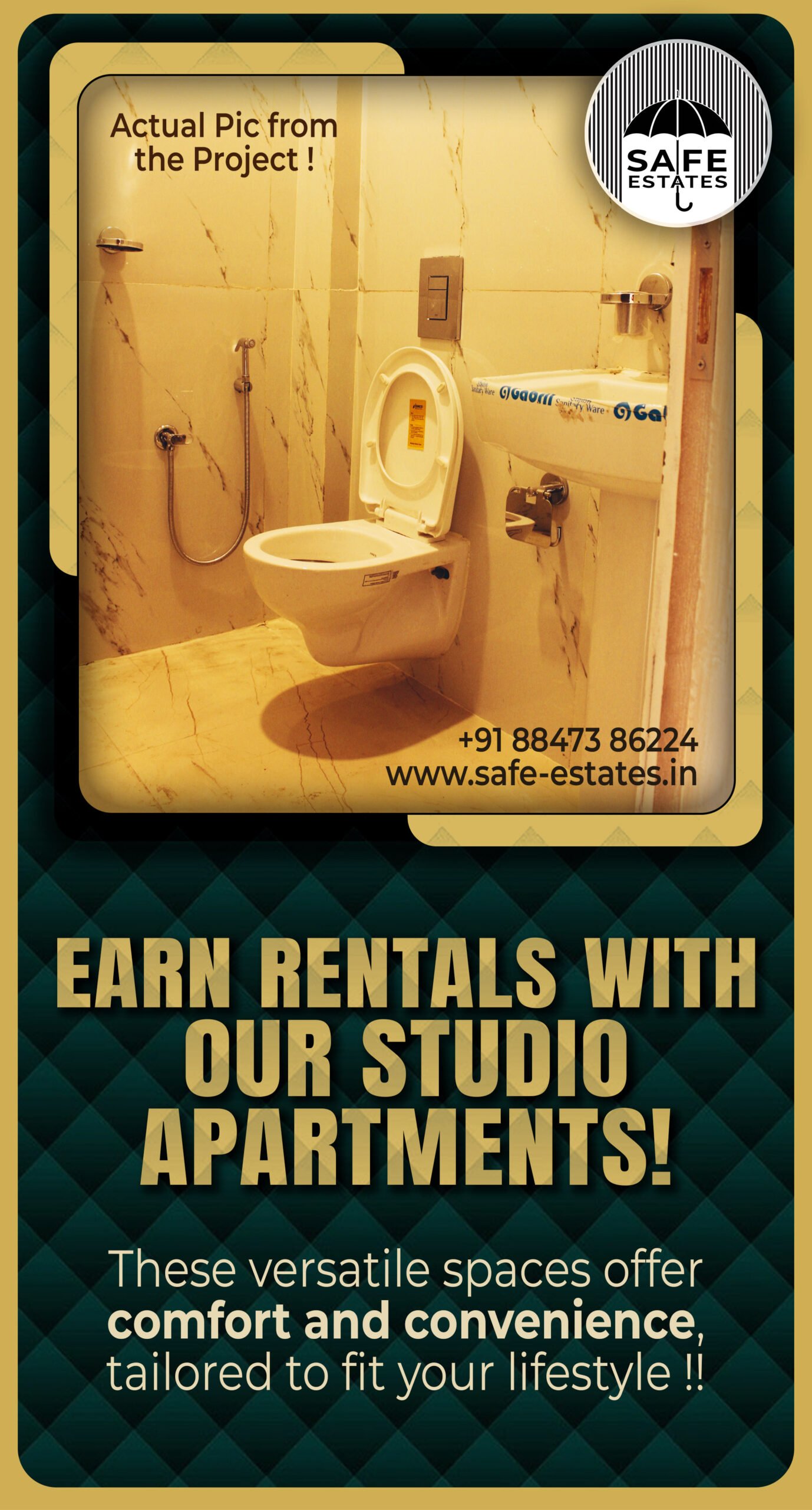 earn rentals; comfortable studio apartments; convinience; lifestyle;
