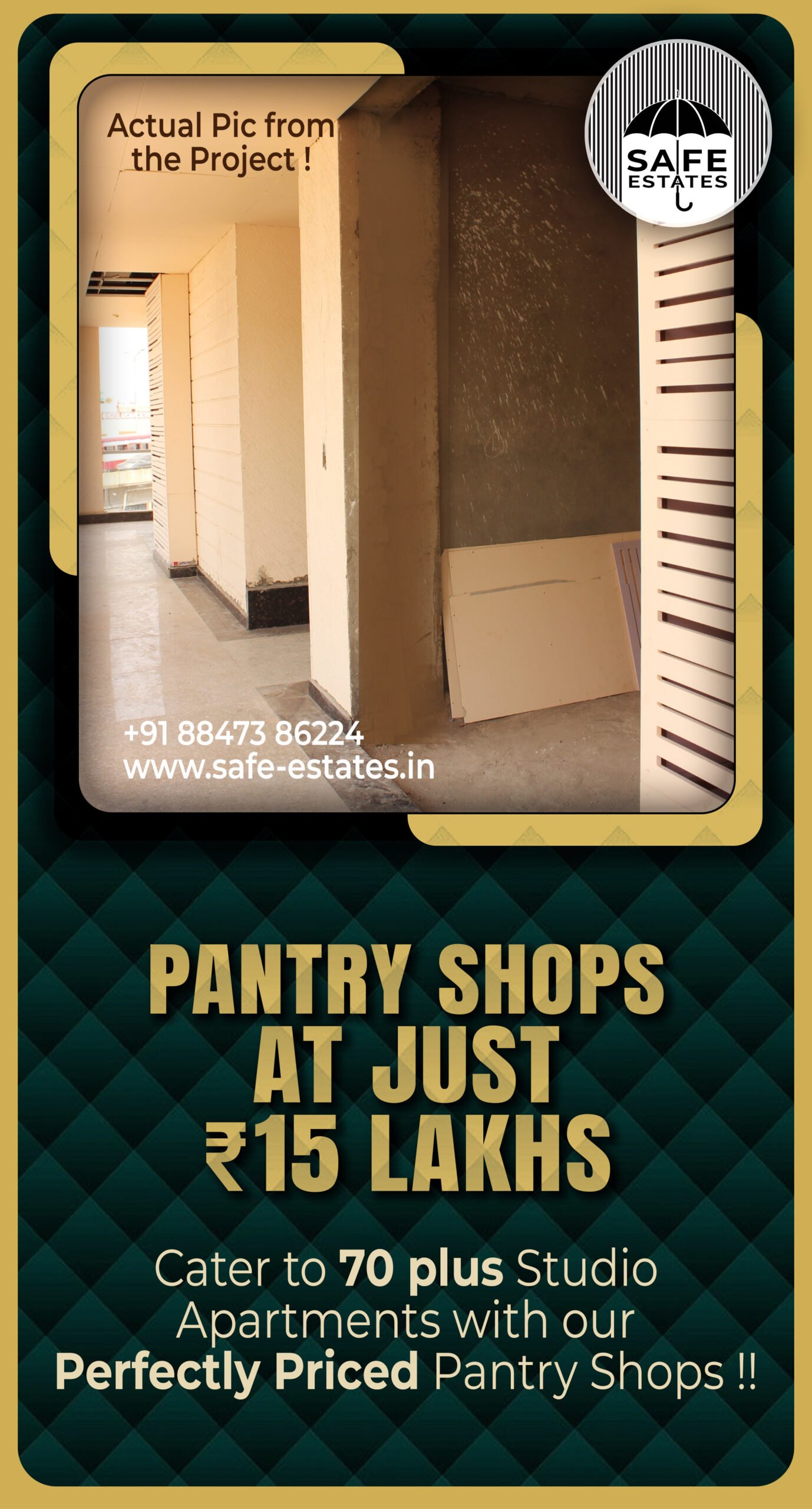 shops; pantry shops; below 15 lacs; below 20 lacs; below 25 lacs; perfect location; 