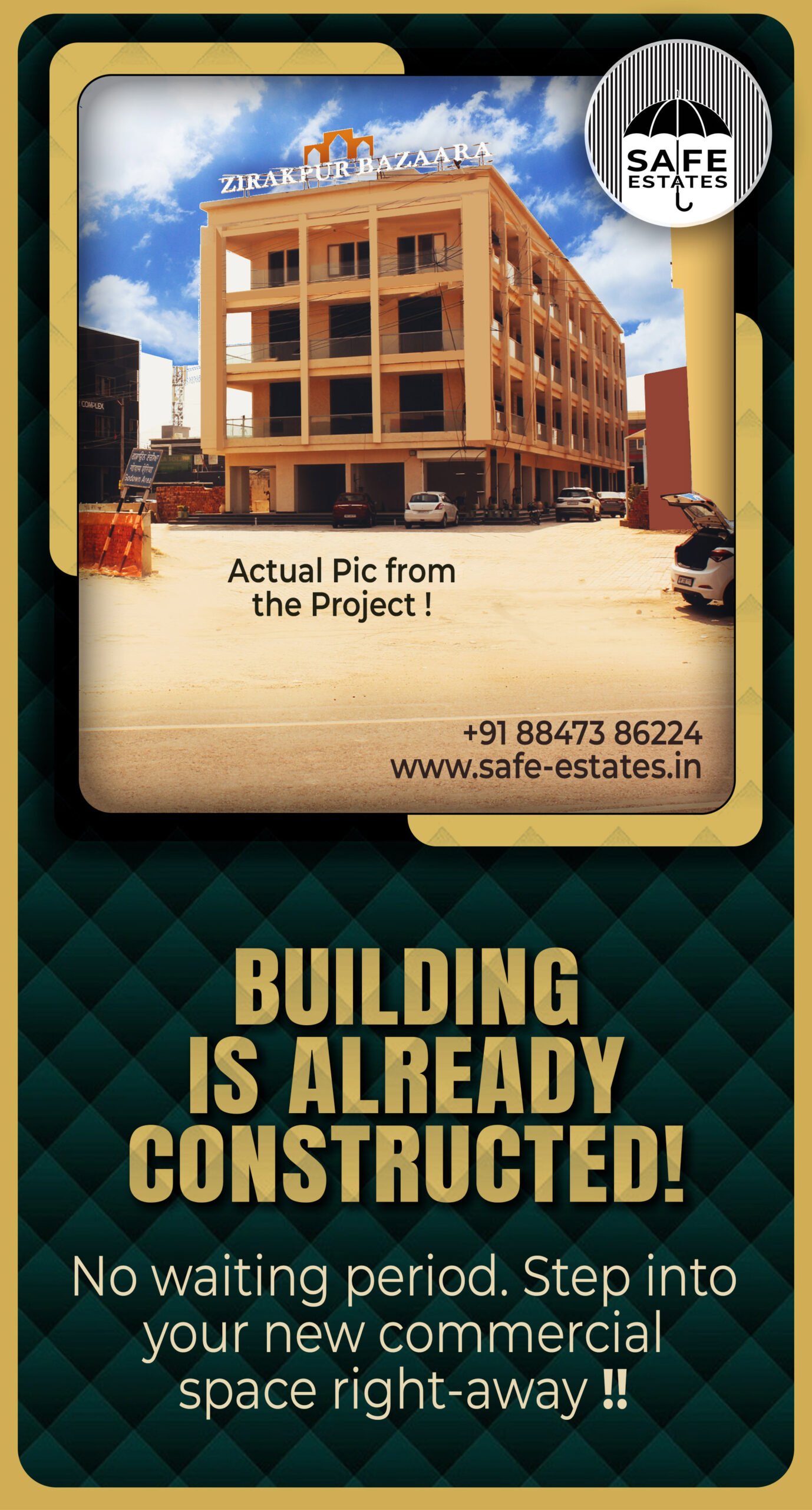 building ready; ready to move; shops; showrooms; studio apartments; no waiting period; 