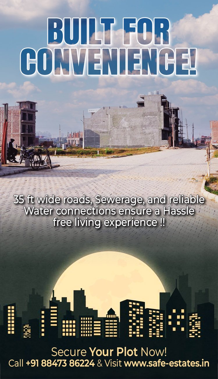 wide internal roads, sewerage and water treatment plant,