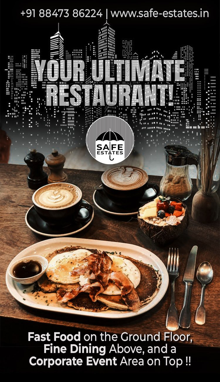 can you give me aplan for the ultimate restaurant, fast food on the ground floor, fine dining above and corporate events on top,