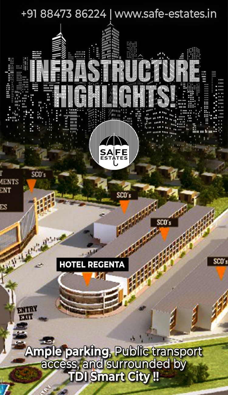 Modern infrastructure, plot with huge parking, plot in TDI smart city in sector-119 in mohali,