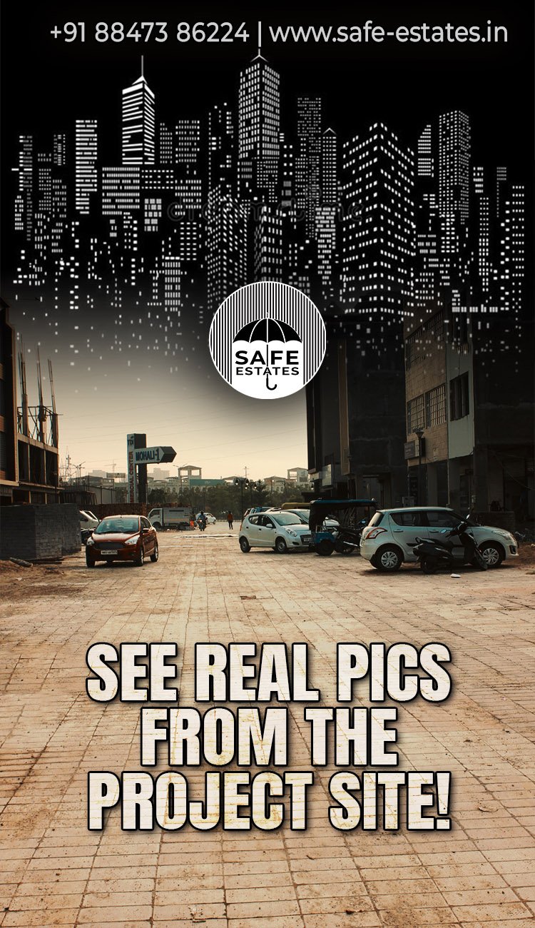 real pics from the project site,huge parking area,