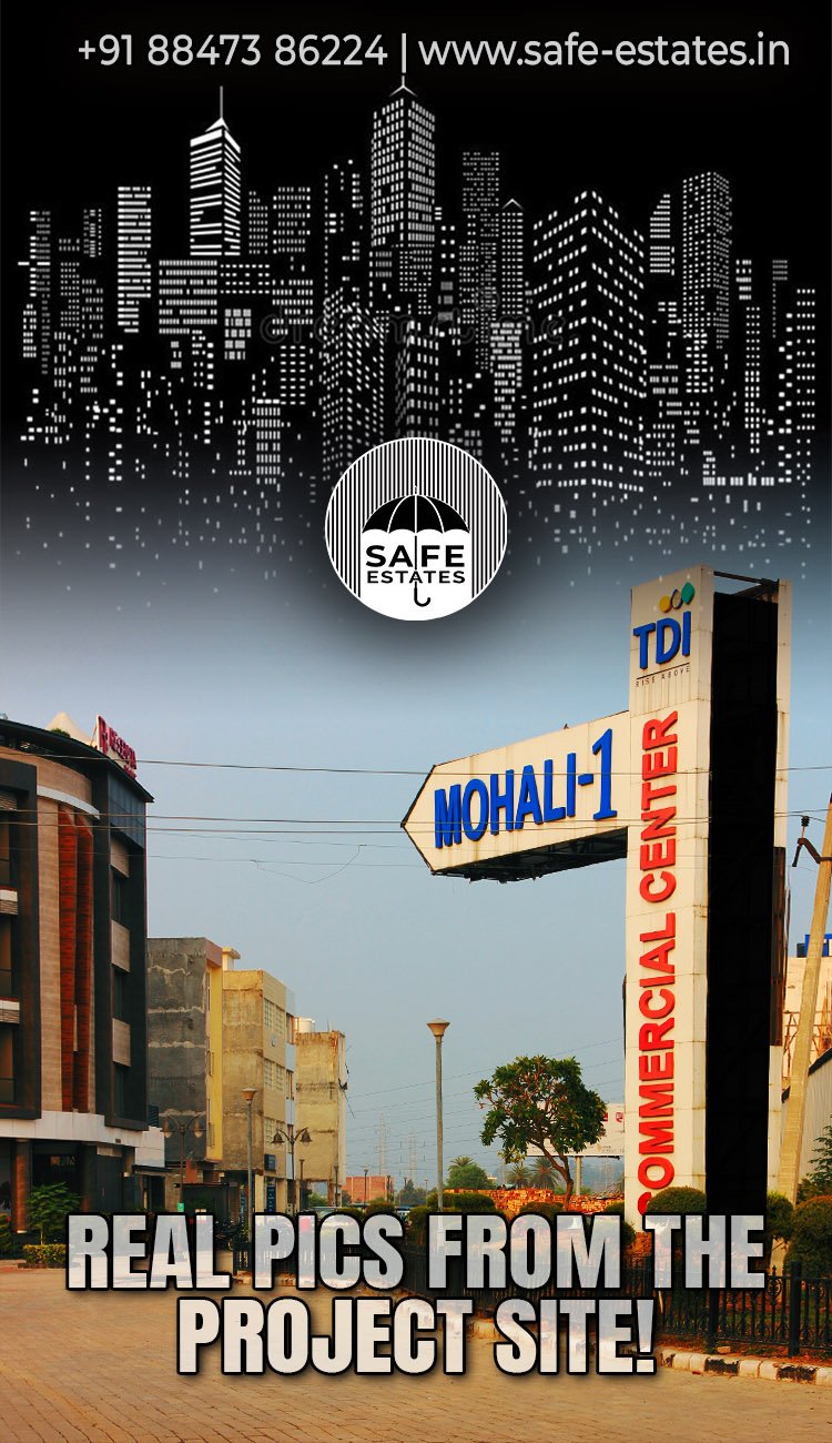 this is the entry to your magnificient plot mohali-1 in TDI commercial center,