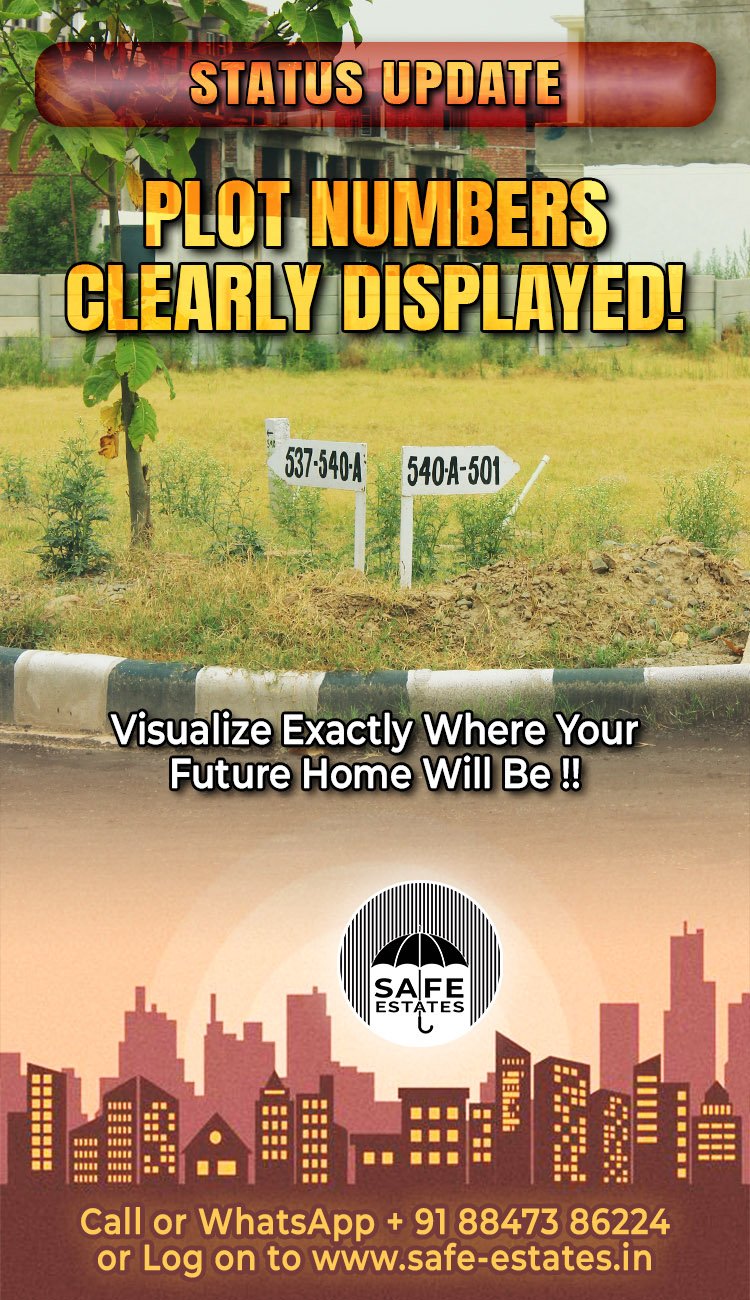 plot numbers, marking