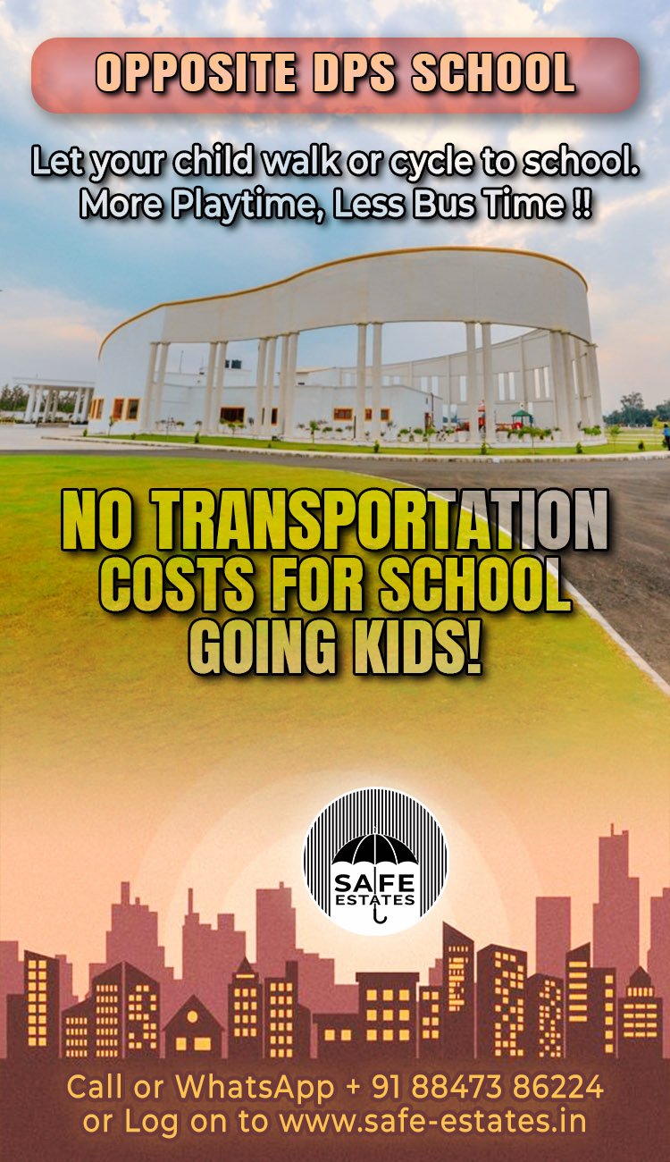 next to dps school mohali, no transportation cost,