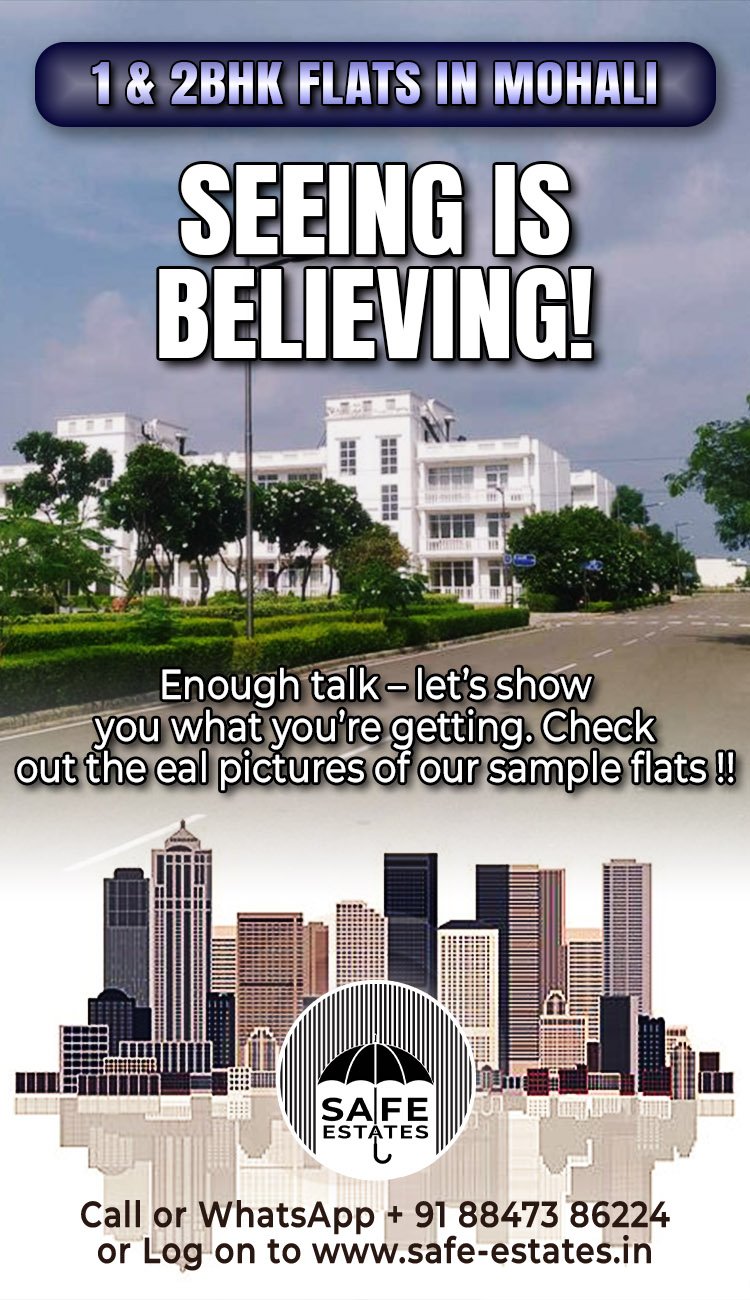 Beautiful Whilte Flats, Broad Internal roads, green parks, sample flats,